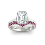 Load image into Gallery viewer, emerald-cut-bezel-solitaire-ring-with-pink-sapphire-band-in-white-gold-FD11229EMGSADRPIANGLE5-NL-WG_a3c926bc-4710-4da3-93b6-b26dda1d37fb.jpg?v=1758702930
