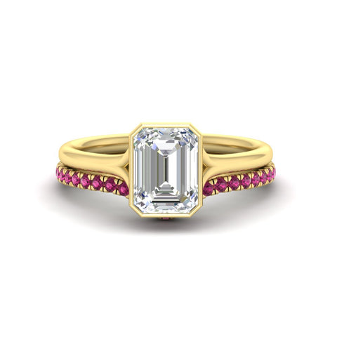 emerald-cut-bezel-solitaire-ring-with-pink-sapphire-band-in-yellow-gold-FD11229EMGSADRPI-NL-YG.jpg?v=1758702848