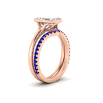 Load image into Gallery viewer, emerald-cut-bezel-solitaire-ring-with-sapphire-band-in-rose-gold-FD11229EMGSABLANGLE2-NL-RG_63cb21a2-703e-4284-a183-a211d73abcec.jpg?v=1758702930
