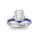 Load image into Gallery viewer, emerald-cut-bezel-solitaire-ring-with-sapphire-band-in-white-gold-FD11229EMGSABLANGLE5-NL-WG_391d91a0-5772-4e3d-825d-23d0e57493a9.jpg?v=1758702930
