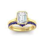 Load image into Gallery viewer, emerald-cut-bezel-solitaire-ring-with-sapphire-band-in-yellow-gold-FD11229EMGSABLANGLE5-NL-YG_355371da-0d62-4bdc-9411-18ee3f332530.jpg?v=1758702930
