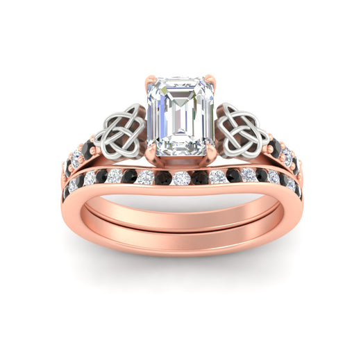 emerald-cut-black-diamond-channel-band-celtic-bridal-set-in-rose-gold-fdens2255emgblackangle5-nl-rg-ws2