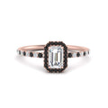 Thumbnail 25 - emerald-cut-black-diamond-halo-petite-engagement-ring-in-rose-gold-FD8523EMRGBLACKANGLE3-NL-RG