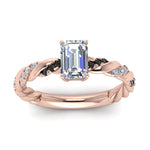 Load image into Gallery viewer, emerald-cut-black-diamond-twisted-vine-engagement-ring-in-rose-gold-FD9127EMRGBLACKANGLE5-NL-RG
