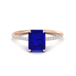 Load image into Gallery viewer, emerald-cut-blue-sapphire-under-halo-wedding-ring-with-diamond-in-rose-gold-FD9788EMRGSABL-NL-RG.jpg
