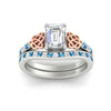 Load image into Gallery viewer, emerald-cut-blue-topaz-channel-band-celtic-bridal-set-in-white-gold-fdens2255emgicbltoangle5-nl-wg-ws2
