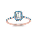 Thumbnail 31 - emerald-cut-blue-topaz-halo-petite-engagement-ring-in-rose-gold-FD8523EMRGICBLTOANGLE3-NL-RG