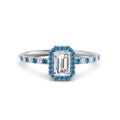 Thumbnail 65 - emerald-cut-blue-topaz-halo-petite-engagement-ring-in-white-gold-FD8523EMRGICBLTOANGLE3-NL-WG