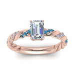 Load image into Gallery viewer, emerald-cut-blue-topaz-twisted-vine-engagement-ring-in-rose-gold-FD9127EMRGICBLTOANGLE5-NL-RG