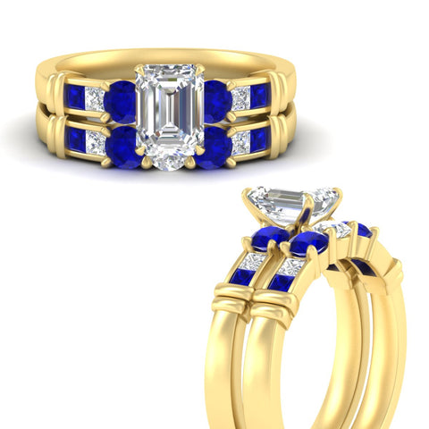 emerald-cut-bridal-ring-set-with-sapphire-princess-channel-accents-in-yellow-gold-fdens286emgsablangle3-nl-yg.jpg