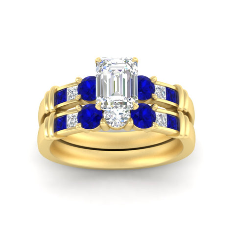emerald-cut-bridal-ring-set-with-sapphire-princess-channel-accents-in-yellow-gold-fdens286emgsablangle5-nl-yg.jpg