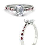 Load image into Gallery viewer, emerald-cut-cathedral-pave-diamond-engagement-ring-with-ruby-in-white-gold-FD11145EMRGRUDRANGLE3-NL-WG.png?v
