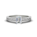Thumbnail 2 - emerald-cut-celtic-engraved-solitaire-ring-in-white-gold-fdenr8544emrsleep-nl-wg