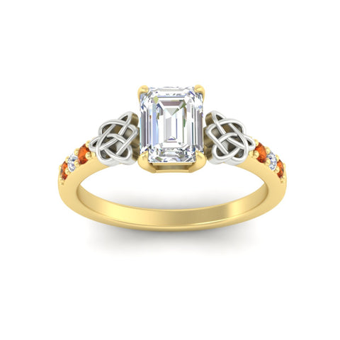 emerald-cut-celtic-orange-sapphire-two-tone-engagement-ring-in-yellow-gold-fdens2255emrgsaorangle5-nl-yg.jpg