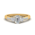 Load image into Gallery viewer, emerald-cut-channel-three-stone-diamond-engagement-ring-in-yellow-gold-FDENS205EMR-NL-YG.jpg

