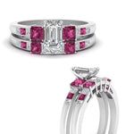Load image into Gallery viewer, emerald-cut-channel-three-stone-diamond-engagement-ring-with-pink-sapphire-in-white-gold-FDENS205EMGSADRPI-NL-WG.jpg
