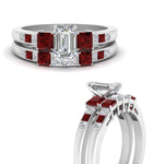 Load image into Gallery viewer, emerald-cut-channel-three-stone-diamond-engagement-ring-with-ruby-in-white-gold-FDENS205EMGRUDR-NL-WG.jpg
