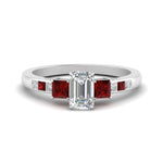 Load image into Gallery viewer, emerald-cut-channel-three-stone-diamond-engagement-ring-with-ruby-in-white-gold-FDENS205EMRGRUDR-NL-WG.jpg
