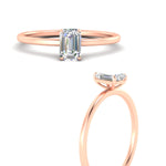 Load image into Gallery viewer, emerald-cut-classic-solitaire-ring-with-thin-band-in-rose-gold-fdens9358