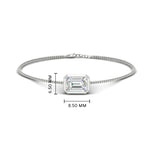 Load image into Gallery viewer, 1 Carat Bezel Set Emerald Chain Bracelet