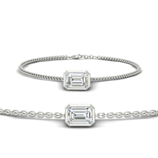 emerald-cut-diamond-bezel-set-chain-bracelet-3-carat-in-white-gold-FDBRC11133EM-3.00CT-NL-WG