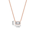 Thumbnail 3 - emerald-cut-diamond-bezel-set-necklace-in-rose-gold-fdpd10538emangle1-0-50ct-nl-rg-hw