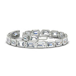 Load image into Gallery viewer, Emerald Cut Diamond Bezel Tennis Bracelet 10.50 Carat
