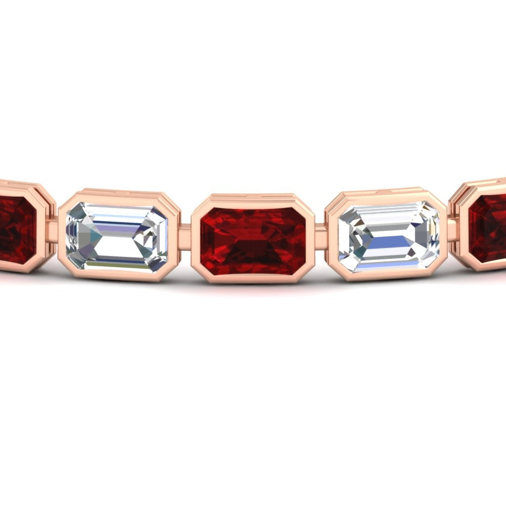 emerald-cut-diamond-bezel-tennis-bracelet-10-50-carat