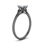 Load image into Gallery viewer, emerald-cut-diamond-celtic-solitaire-ring-in-black-gold-FD8541EMRANGLE2-NL-BG?v=1758624140