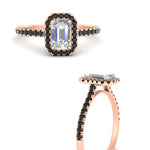 Load image into Gallery viewer, emerald-cut-diamond-engagement-ring-with-halo-black-diamond-in-rose-gold-FD9710EMRGBLACK-NL-RG-B1.jpg
