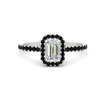 Load image into Gallery viewer, emerald-cut-diamond-engagement-ring-with-halo-black-diamond-in-white-gold-FD9710EMRGBLACK-NL-WG-B1.jpg