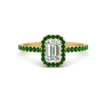 Load image into Gallery viewer, emerald-cut-diamond-engagement-ring-with-halo-emerald-in-yellow-gold-FD9710EMRGEMGR-NL-YG-B1.jpg
