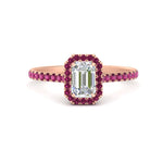 Load image into Gallery viewer, emerald-cut-diamond-engagement-ring-with-halo-pink-sapphire-in-rose-gold-FD9710EMRGSADRPI-NL-RG-B1.jpg
