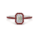 Load image into Gallery viewer, emerald-cut-diamond-engagement-ring-with-halo-ruby-in-white-gold-FD9710EMRGRUDR-NL-WG-B1.jpg
