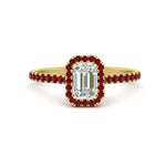 Load image into Gallery viewer, emerald-cut-diamond-engagement-ring-with-halo-ruby-in-yellow-gold-FD9710EMRGRUDR-NL-YG-B1.jpg