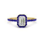 Load image into Gallery viewer, emerald-cut-diamond-engagement-ring-with-halo-sapphire-in-yellow-gold-FD9710EMRGSABL-NL-YG-B1.jpg
