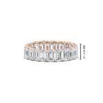 Load image into Gallery viewer, Emerald Cut Diamond Eternity Band 4 Carat
