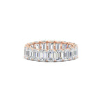 Load image into Gallery viewer, Emerald Cut Diamond Eternity Band 4 Carat
