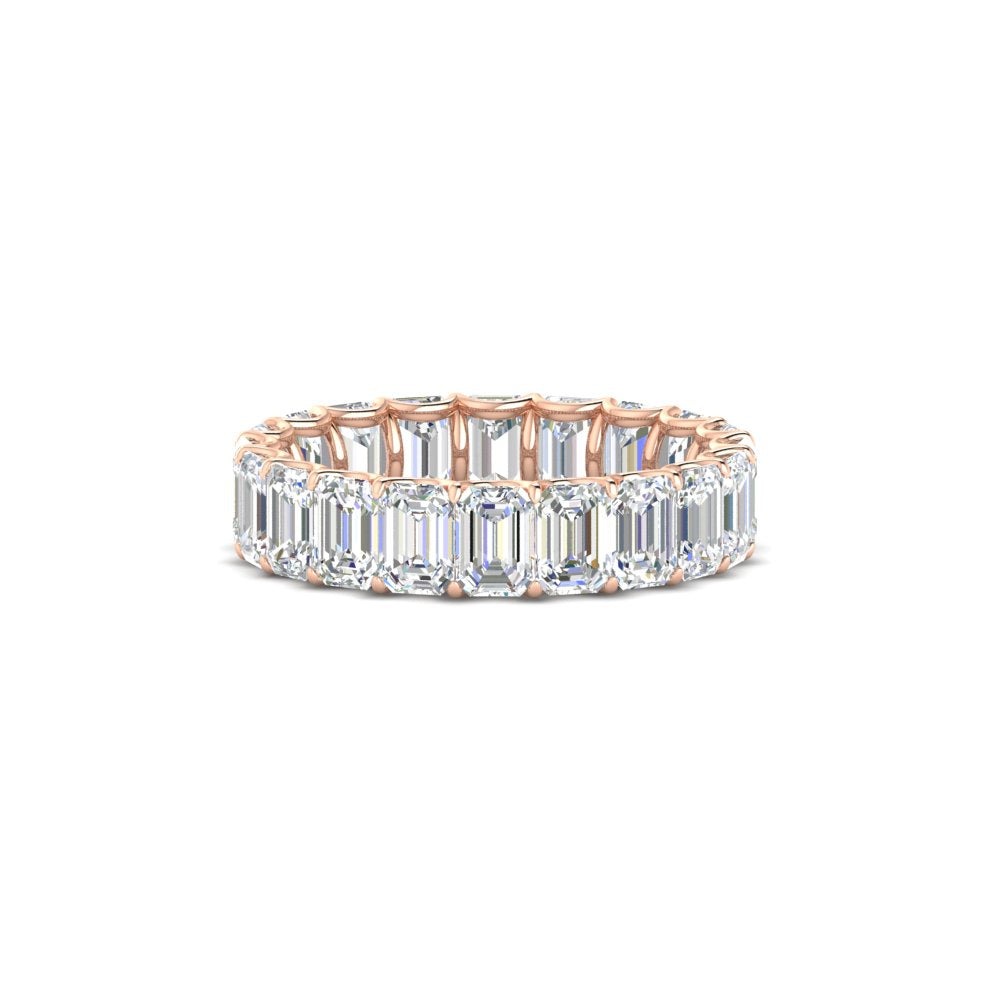 Emerald Cut Diamond Eternity Band 4 Carat