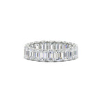Load image into Gallery viewer, Emerald Cut Diamond Eternity Band 4 Carat
