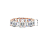 Load image into Gallery viewer, Emerald Cut Diamond Eternity Band 5 Carat
