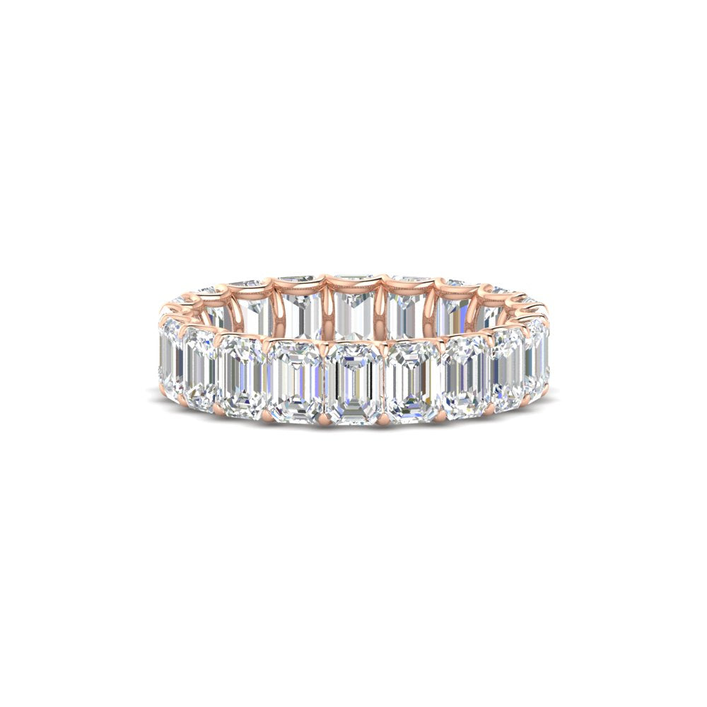 Emerald Cut Diamond Eternity Band 5 Carat