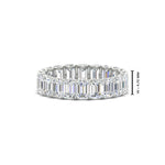Load image into Gallery viewer, Emerald Cut Diamond Eternity Band 5 Carat

