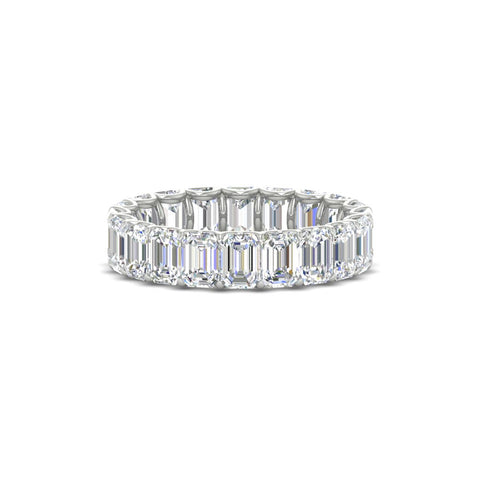Emerald Cut Diamond Eternity Band 5 Carat