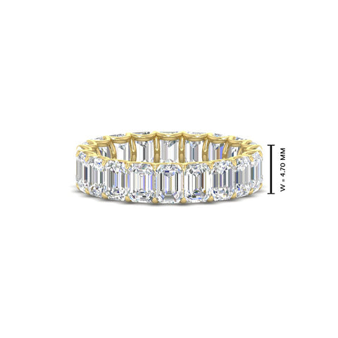 Emerald Cut Diamond Eternity Band 5 Carat
