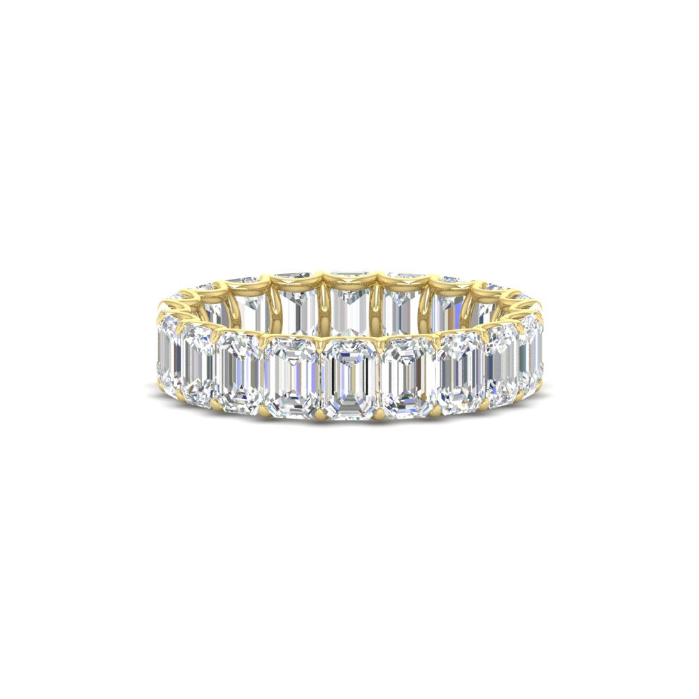 Emerald Cut Diamond Eternity Band 5 Carat