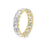 Load image into Gallery viewer, Emerald Cut Diamond Eternity Band 5 Carat
