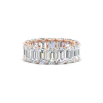 Load image into Gallery viewer, Emerald Cut Diamond Eternity Band 7 Carat
