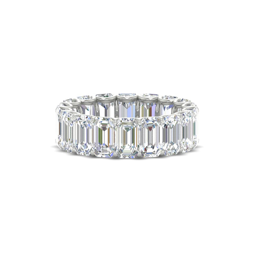 Emerald Cut Diamond Eternity Band 7 Carat