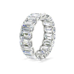Load image into Gallery viewer, Emerald Cut Diamond Eternity Band 7 Carat
